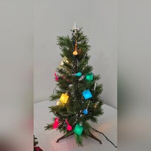21" Artificial Christmas Tree with 3 light types